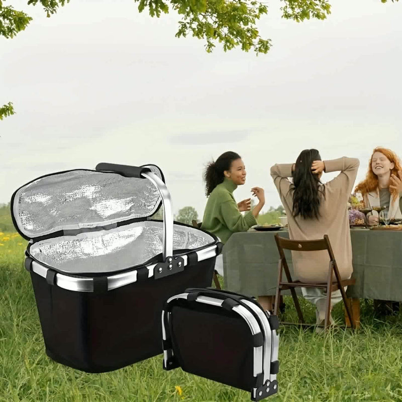 Opvouwbare Geïsoleerde Picknickmand – Duurzaam en Ruim voor Zomeravonturen