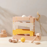 Motorische Kogelbaan van Hout met Hamer en Auto – Speelplezier