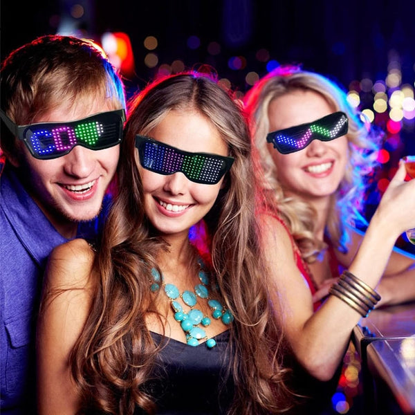 App-programmeerbare LED-feestbril - GlowBeat