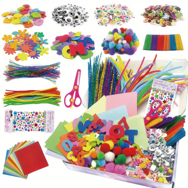 Creatieve Knutselbox voor Kinderen – Volledige Set voor Fantasierijk Knutselen