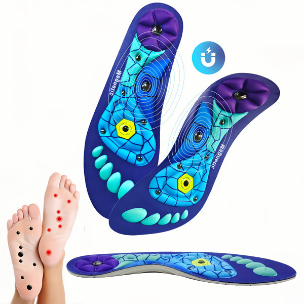 ComfortPlus Magnetische Acupunctuur Inlegzolen met Boogondersteuning