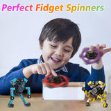 Vormbaar Anti-Stress Fidget Spinner voor Kinderen & Volwassenen – Set van 4