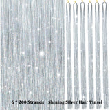Glitterend Haar Tinsel Kit – Strengen van Glitter!