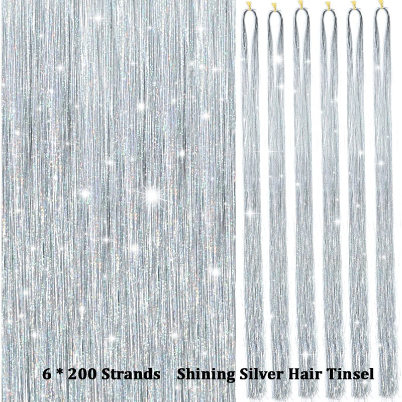 Glitterend Haar Tinsel Kit – Strengen van Glitter!