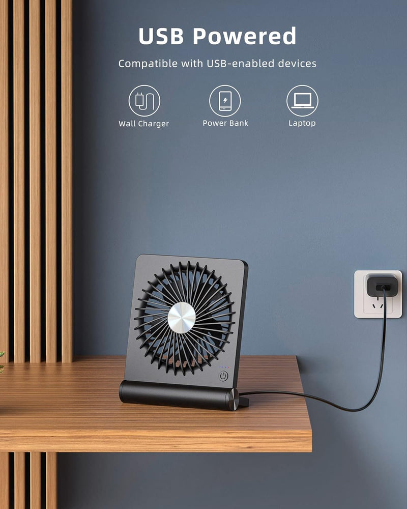BreezeMax | Ultra-Stil Sterke Wind Kleine Tafelventilator