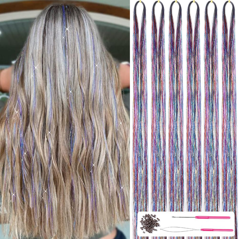 Glitterend Haar Tinsel Kit – Strengen van Glitter!