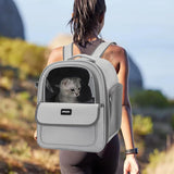 Kat Rugzak Draagtas met Zijopening – Grote Mesh Hond & Kat Rugzak voor Comfortabele Wandeling en Buitenavonturen