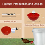 Set van 10 Kip Drinkbakjes – Praktisch en Efficiënt