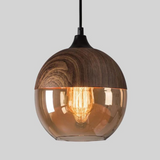 Stijlvolle Scandinavische Plafondlamp van Hout - NordLuna