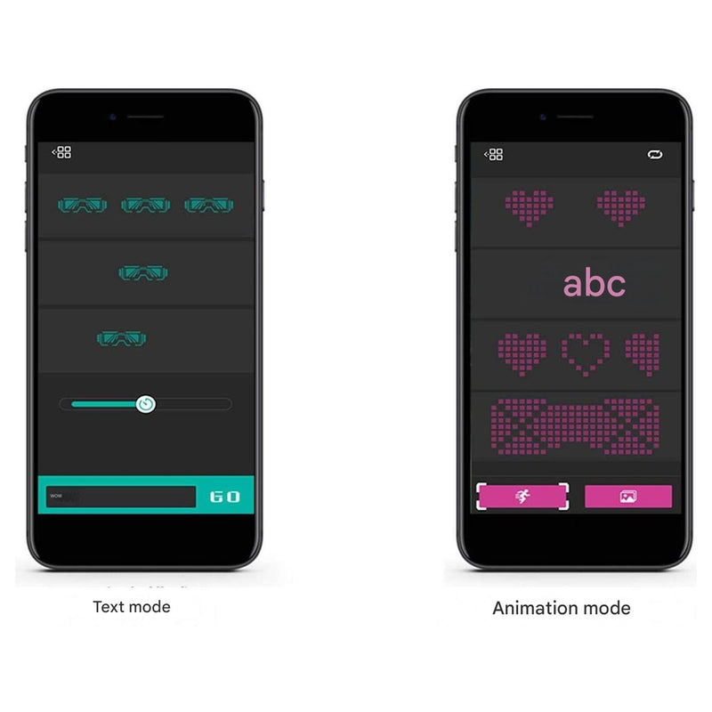 App-programmeerbare LED-feestbril - GlowBeat
