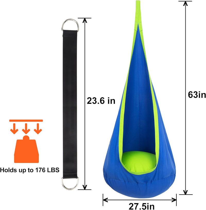 Kinderhangstoel met luchtkussen voor binnen & buiten