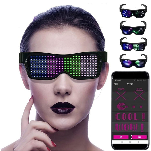 App-programmeerbare LED-feestbril - GlowBeat