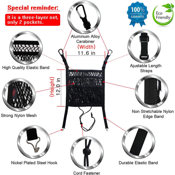 3-Laags Auto Net Organizer