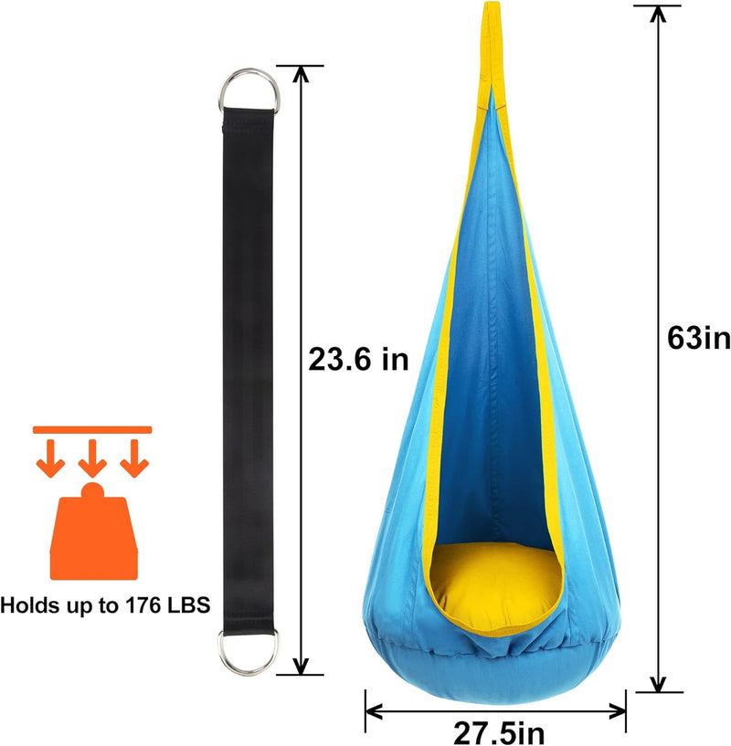 Kinderhangstoel met luchtkussen voor binnen & buiten