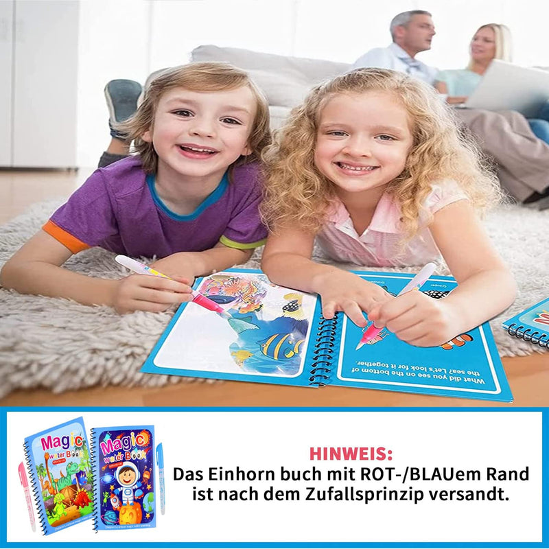 Set van 4 Herbruikbare Waterverfboeken – AquaColor Boeken