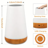 Dimbare Touchlamp met 13 RGB-kleuren – Perfect voor de Slaapkamer, Bedlampje en Nachtlicht