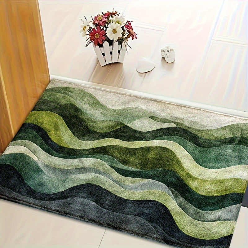 Geometrische Golf Badmat – Perfect voor Badkamer of Entree