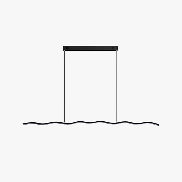 LED-Pendelleuchte met modern golvende lijnontwerp – WaveGlow