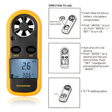 Compacte Digitale Windsnelheidsmeter – Handheld en Nauwkeurig voor Outdoor Metingen