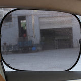 Set van Zwarte Mesh Zonneschermen voor Achterruit van de Auto – Zomerbescherming
