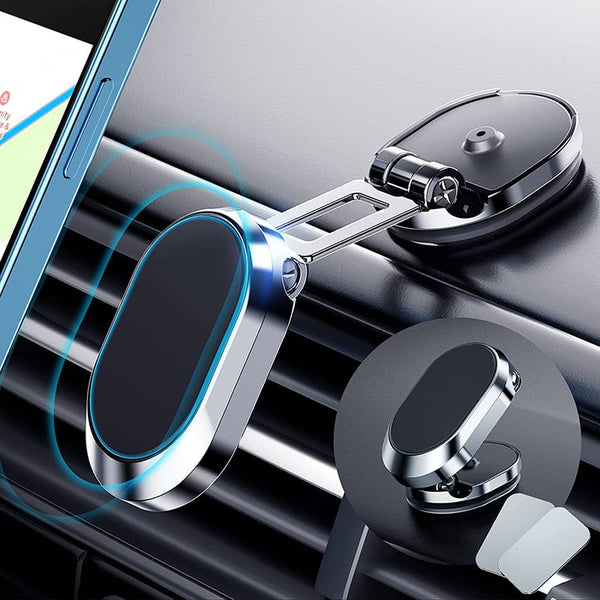 CarPhone Stand - Sterke Magnetische Telefoonhouder, Klein, Compact En Probleemloos Voor Mobiele Navigatie