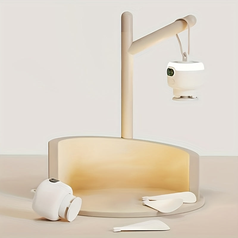 USB Oplaadbare Hangventilator – Draagbaar met LED Licht