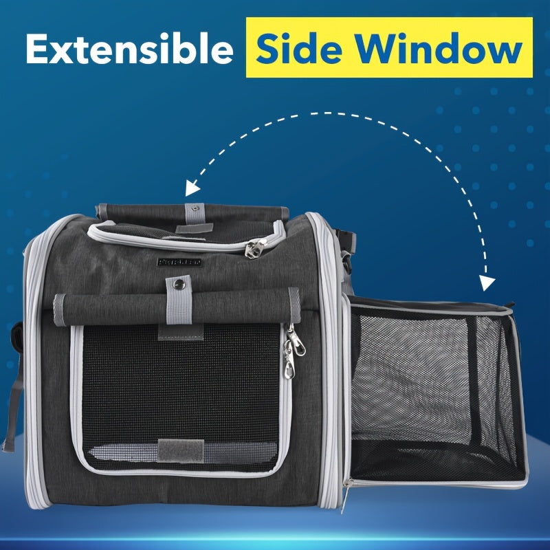 Uitbreidbare Fietsmand voor Huisdieren – Comfortabel en Veilig voor Kleine Honden en Katten