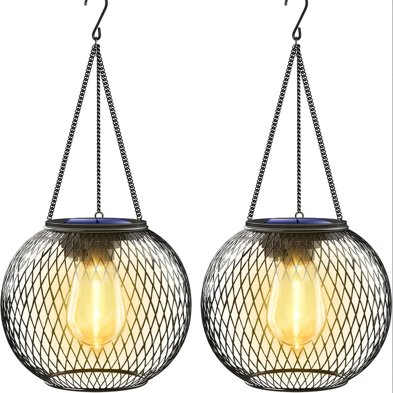 Houten Solar Tuinlantaarn – Ideaal voor Avondverlichting in de Tuin