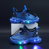 SpinnenWeb LED Sneakers - Stralende Avonturen voor Kinderen