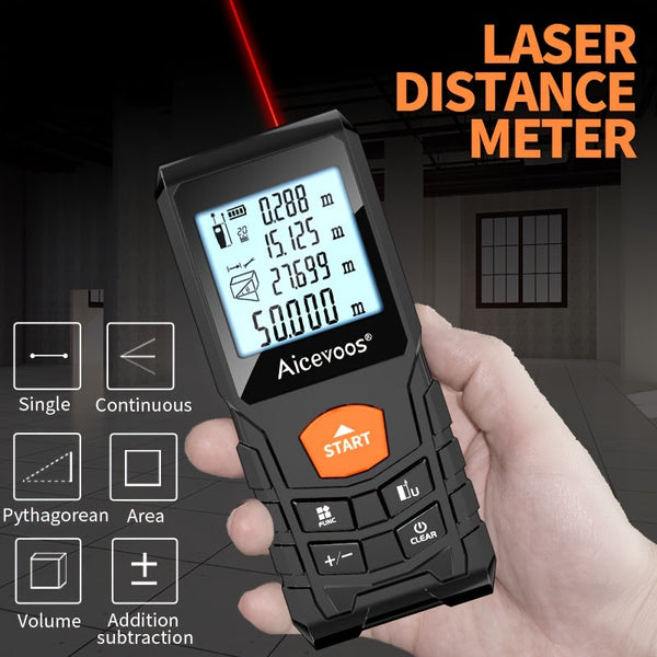 Compacte Laser Afstandsmeter – Nauwkeurig en Robuust Meetinstrument