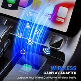 2-in-1 Draadloze CarPlay & Android Auto Adapter – Plug & Play Snel Verbonden