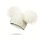 Lily Meisjes Pompon Muts - Speels en Warm voor de Wintermaanden