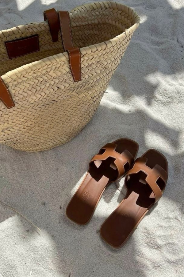 Helena | Dames Leren Slippers met Luxe Ontwerp | Zomer