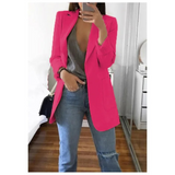 Elegante lange damesblazer voor elke gelegenheid