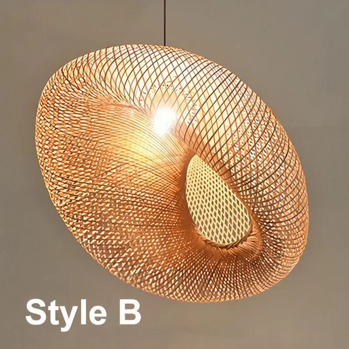 Trendy Rieten Hanglamp - NaturGlow