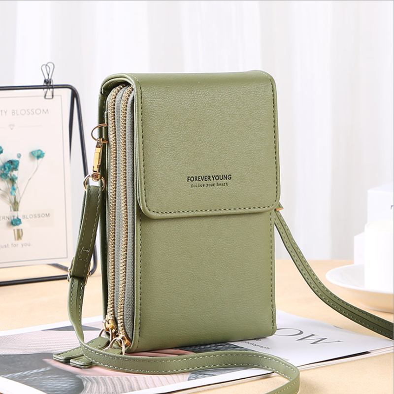 Touchscreen Telefoontas met Portemonnee‑functie – Compacte Crossbody voor Dagelijks Gebruik