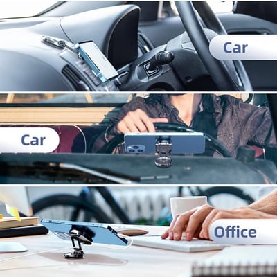 CarPhone Stand - Sterke Magnetische Telefoonhouder, Klein, Compact En Probleemloos Voor Mobiele Navigatie