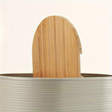 Moderne Badkamer Set met Bamboe Accenten – Georganiseerd en Elegant in Één