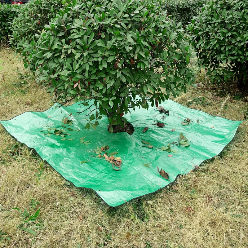Groot Tuinzeil met Boomuitsparing – Waterdicht, Herbruikbaar en Perfect voor Snoeiwerk