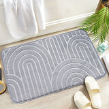 Geometrische Antislip Badkamermat – Comfortabel en Stijlvol voor jouw Badkamer