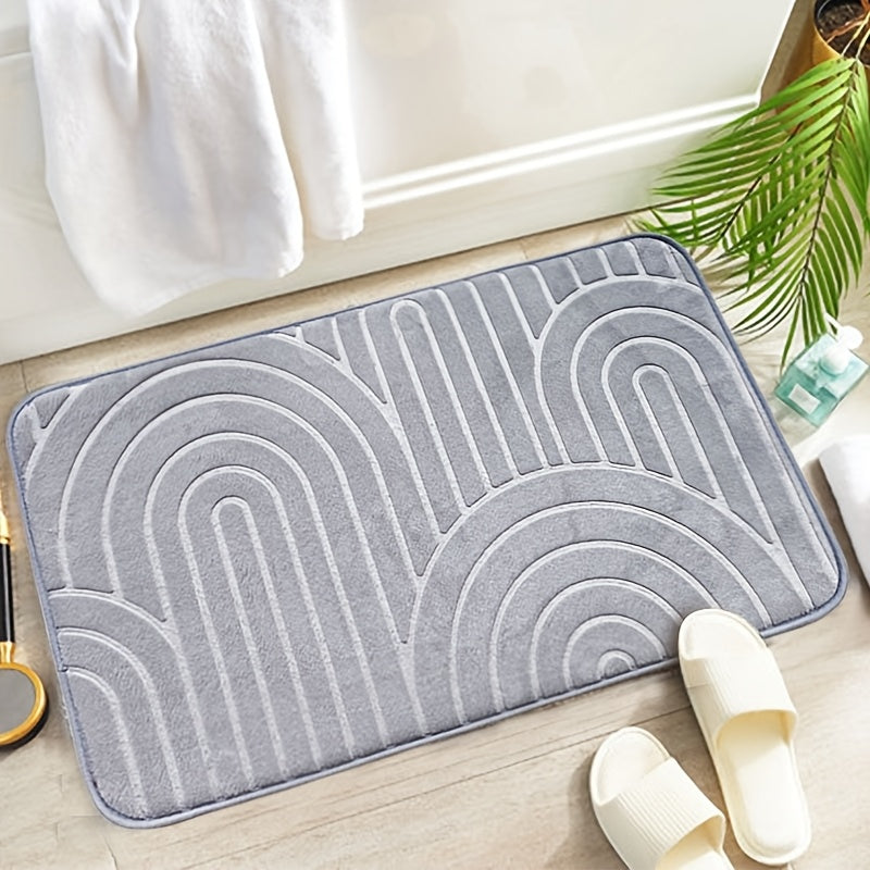 Geometrische Antislip Badkamermat – Comfortabel en Stijlvol voor jouw Badkamer