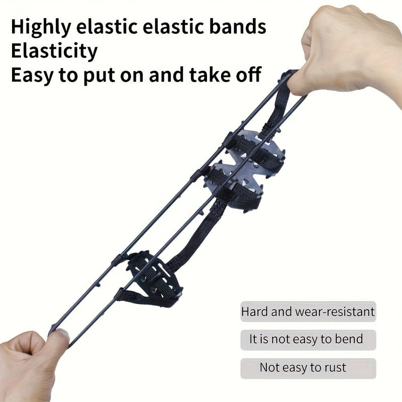 24-Tand Anti-Slip Crampons – Perfect voor Wandelen, Klimmen en Wintersport