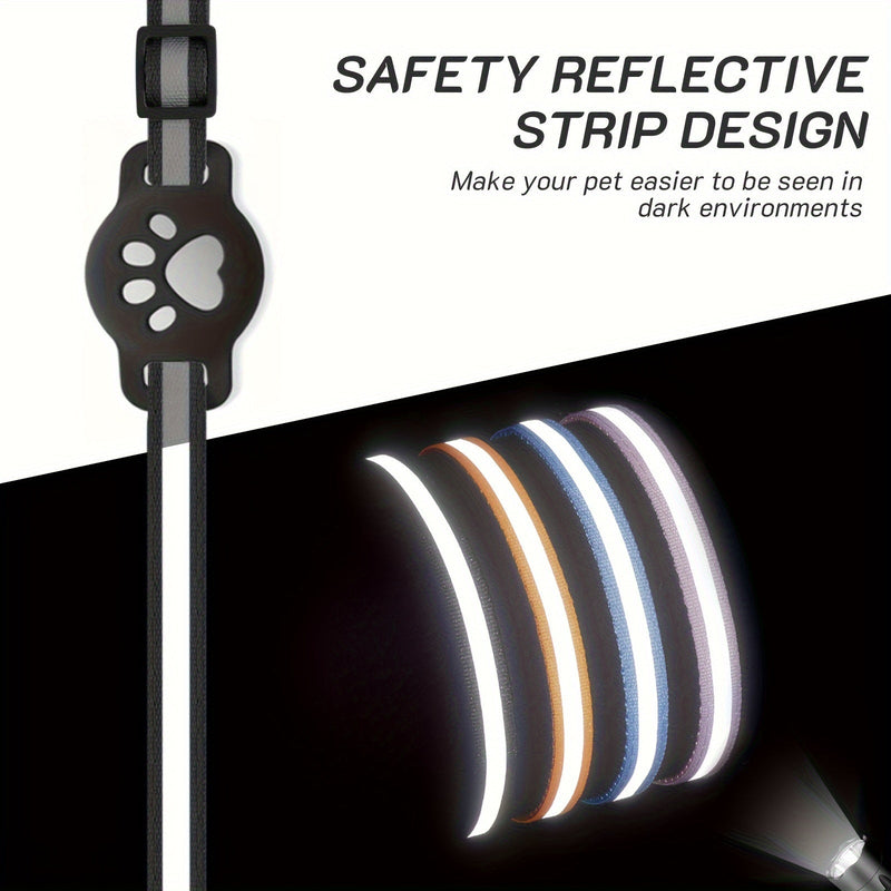Kattenhalsband met Veiligheidsbuckle en Bel – Verstelbaar voor Katten van Verschillende Maten