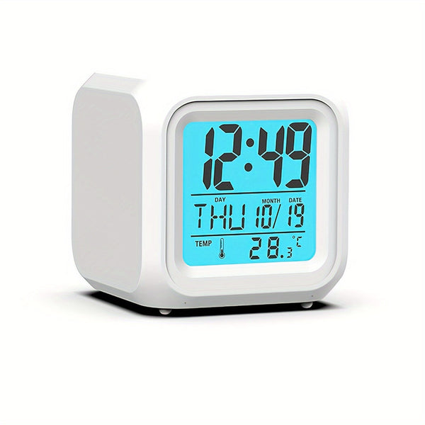LED Digitale Wekker met Temperatuurweergave – Stil en Luminieus voor elke Kamer