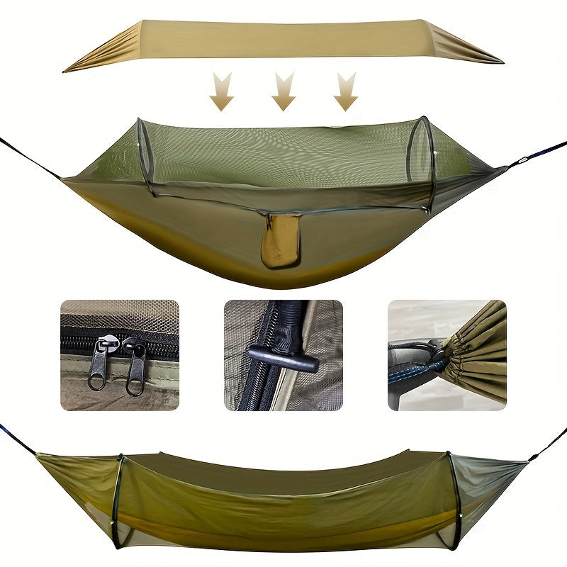 CampEase 3-in-1 Hangmat – Bescherming en Comfort voor Buitenavonturen