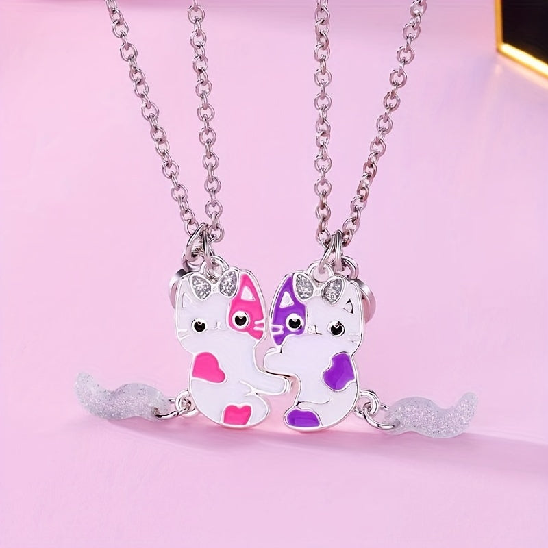 BFF Kattenhalsketting Set - Voor Vriendschap en Stijl