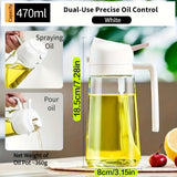 2-in-1 Olie Dispenser en Sprayfles - Precieze Oliecontrole voor Keuken en BBQ