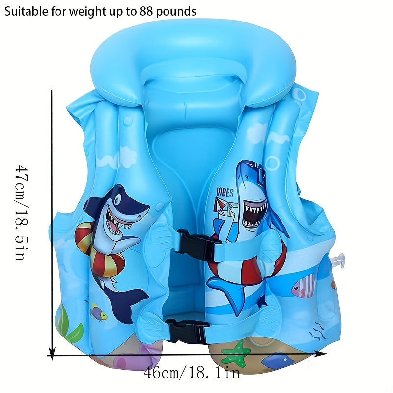 Kinder Zwemvest met Haaienprint – Comfortabel & Veilig voor Zwemplezier in het Water