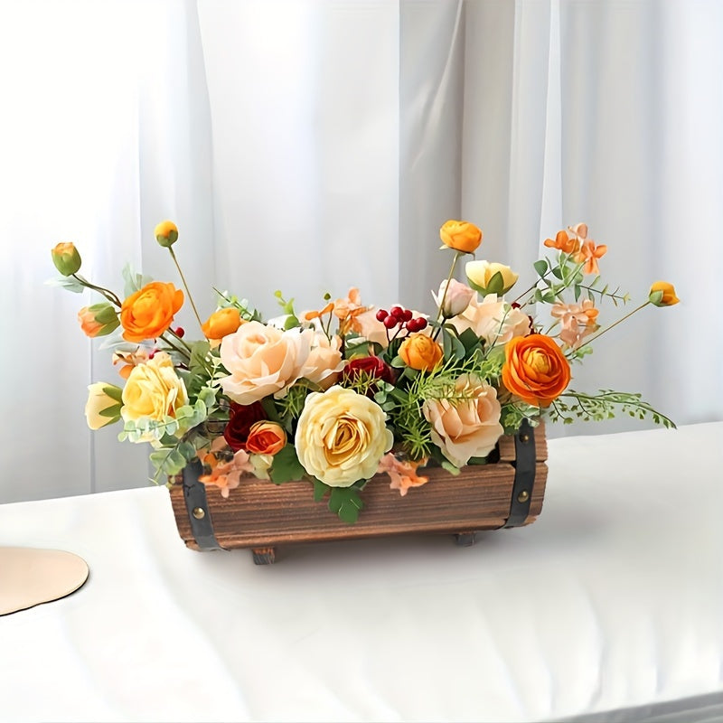 Vintage Houten Bloembak Set – Stoere Eyecatcher voor Binnen en Buiten