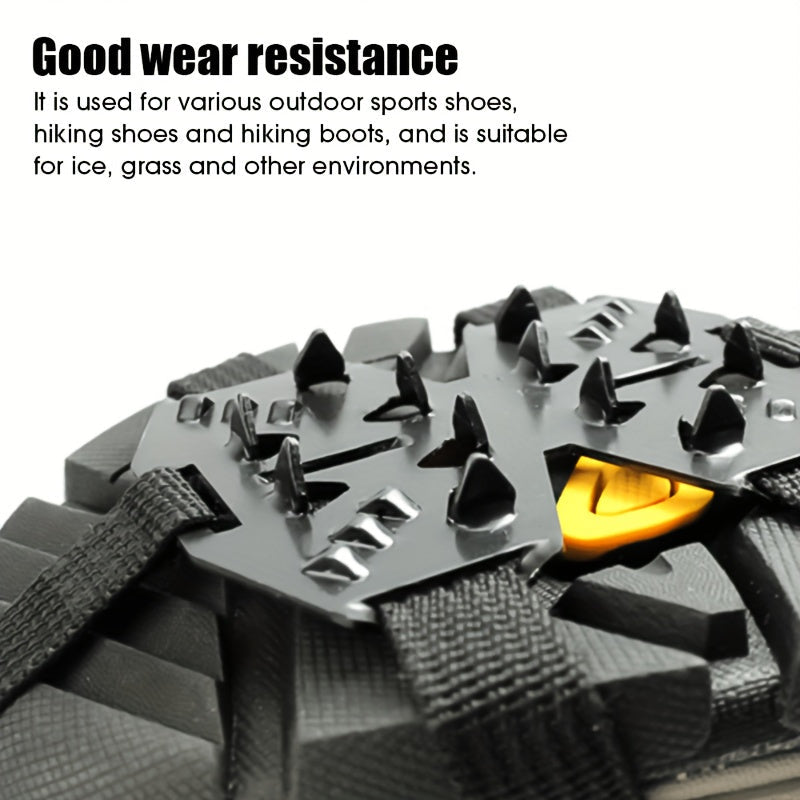 24-Tand Anti-Slip Crampons – Perfect voor Wandelen, Klimmen en Wintersport